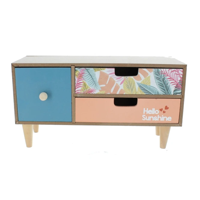 3er Schubladen-Regal - Tropical - Aus Holz - Ca. 30 X 11 X 16 Cm 1 3er Schubladen-Regal - Tropical - Aus Holz - Ca. 30 X 11 X 16 Cm