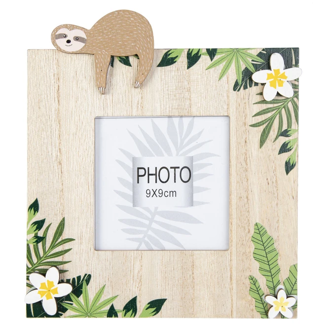 Bilderrahmen - Faultier - Aus Holz - Ca. 23 X 2 X 20 Cm 1 Bilderrahmen - Faultier - Aus Holz - Ca. 23 X 2 X 20 Cm