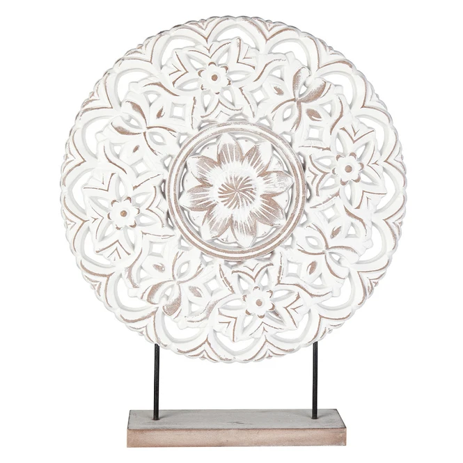 Standdeko - Scheibe - Aus Holz - Ca. 41 X 8 X 48 Cm 1 Standdeko - Scheibe - Aus Holz - Ca. 41 X 8 X 48 Cm