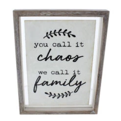 Deko-Bild - You Call It Chaos - Aus Holz - Ca. 25,5 X 3,5 X 33 Cm