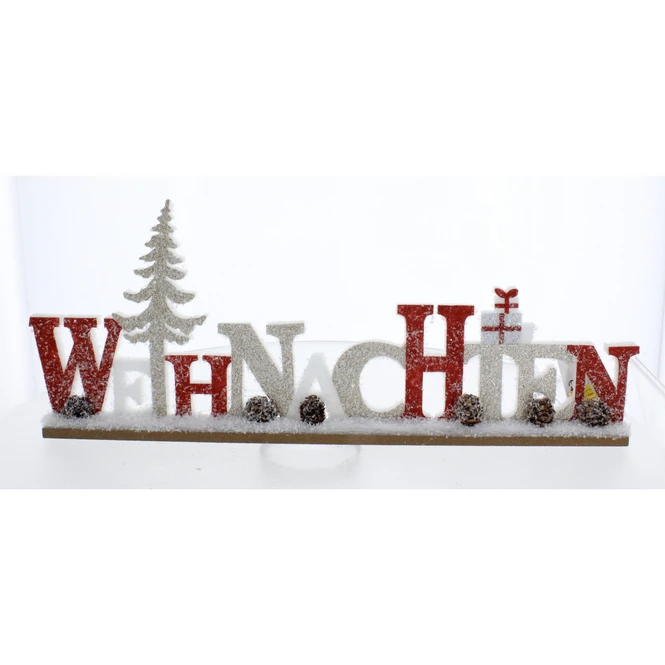 Schriftzug Weihnachten - Ca. 49 X 3 X 19,5 Cm 1 Schriftzug Weihnachten - Ca. 49 X 3 X 19,5 Cm