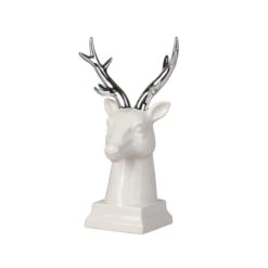 Hirschkopf - Aus Keramik - Ca. 14,5 X 13 X 30,5 Cm
