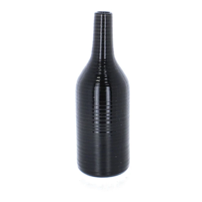 Vase Flasche Schwarz - Ca. 7 X 7 X 20 Cm 1 Vase Flasche Schwarz - Ca. 7 X 7 X 20 Cm