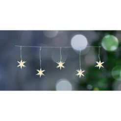 Lichterkette Sterne - Mit 6 LED - Ca. 12 X 150 Cm 5 Lichterkette Sterne - Mit 6 LED - Ca. 12 X 150 Cm -Rofu 238955 4016096438036 micaliving led lichterkette 01