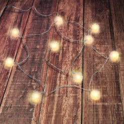 Lichterkette Schneebälle - Mit 10 LED - Ca. 3 X 165 Cm -Rofu 238957 4016096438050 micaliving led lichterkette 01