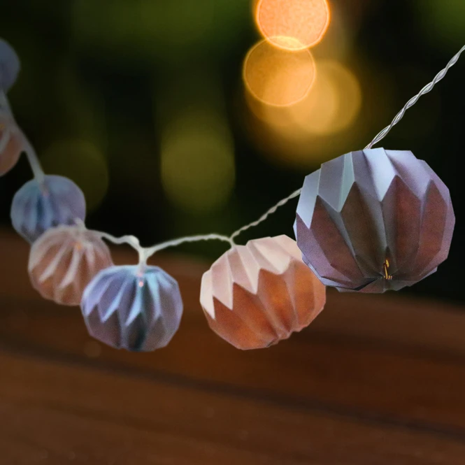 Lichterkette Kugeln Grau/blau - Mit 10 LED - Ca. 6,5 X 200 Cm 2 Lichterkette Kugeln Grau/blau - Mit 10 LED - Ca. 6,5 X 200 Cm – Bild 2