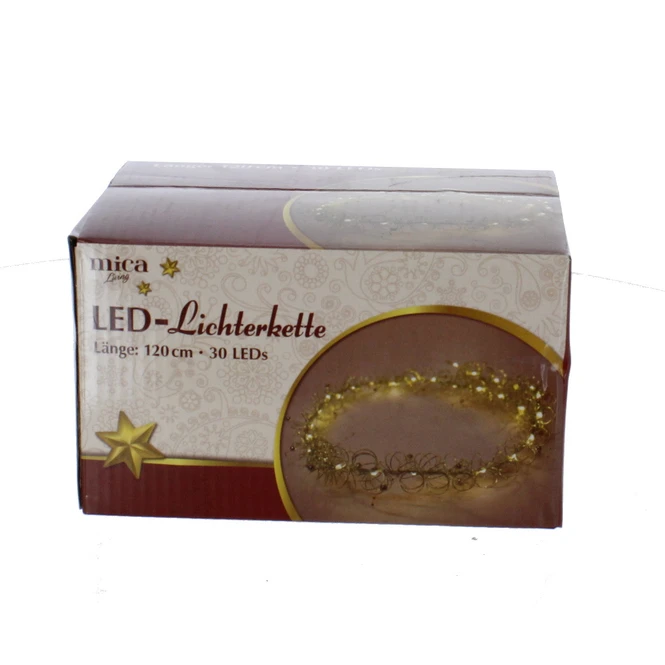 Lichterkette - Ringe Und Perlen - Gold - Ca. 120 Cm 1 Lichterkette - Ringe Und Perlen - Gold - Ca. 120 Cm