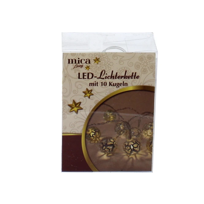 Lichterkette - Kugeln - 10 LED 1 Lichterkette - Kugeln - 10 LED