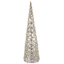 Kegel Gold Mit LED - Ca. 60 Cm