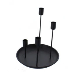 Adventskerzenhalter - Schwarz - Ca. 21,5 X 26,5 Cm