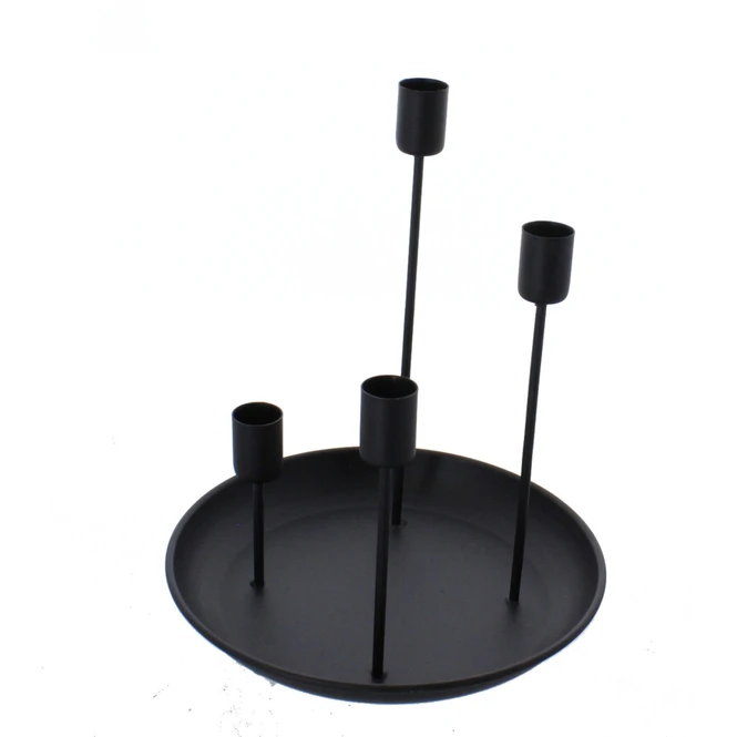 Adventskerzenhalter - Schwarz - Ca. 21,5 X 26,5 Cm 1 Adventskerzenhalter - Schwarz - Ca. 21,5 X 26,5 Cm