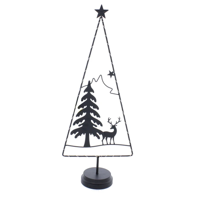 Baum - Schwarz - Mit LED - Ca. 27 X 12 X 64 Cm 1 Baum - Schwarz - Mit LED - Ca. 27 X 12 X 64 Cm