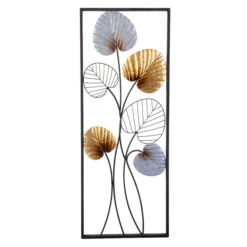 Wanddeko - Blätter - Ca. 34,5 X 2,5 X 91 Cm