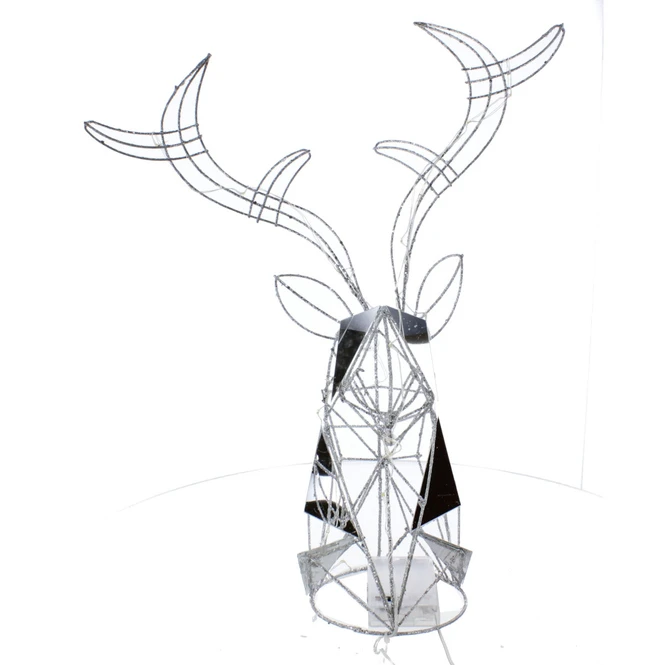 Hirschkopf Mit LED - Ca. 40 Cm 1 Hirschkopf Mit LED - Ca. 40 Cm