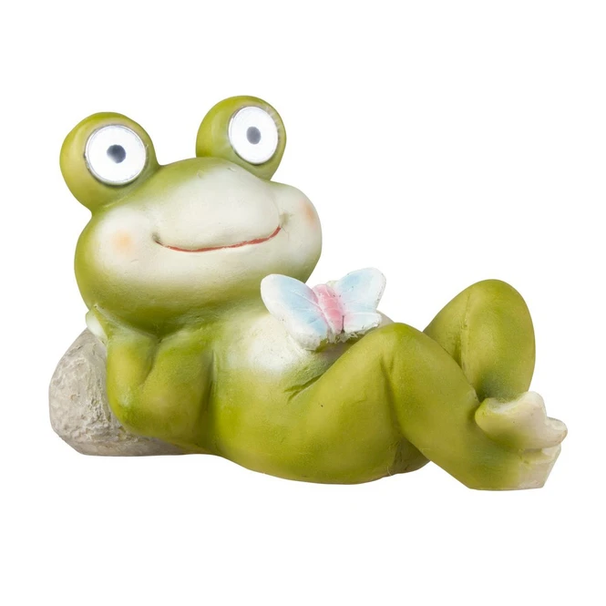 Frosch Mit Solar LED-Augen - Aus Polyresin - Ca. 23 X 11,5 X 15 Cm 2 Frosch Mit Solar LED-Augen - Aus Polyresin - Ca. 23 X 11,5 X 15 Cm – Bild 2