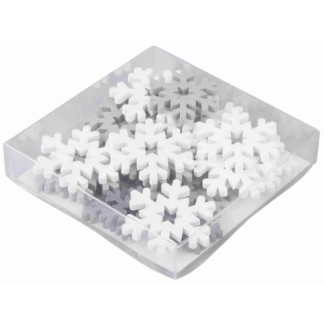 Streudeko - Schneeflocken - 24 Teile - Weiß 1 Streudeko - Schneeflocken - 24 Teile - Weiß