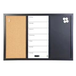 Memoboard - Aus Holz - 60 X 40 Cm