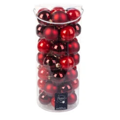 Christbaumkugeln - Rotmix - Aus Glas - 49 Stück 5 Christbaumkugeln - Rotmix - Aus Glas - 49 Stück -Rofu 4016096385286 christbaumkugeln rot 219522 01