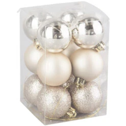 Christbaumkugeln - Ø = Ca. 4 Cm - 12 Stück 5 Christbaumkugeln - Ø = Ca. 4 Cm - 12 Stück -Rofu 49