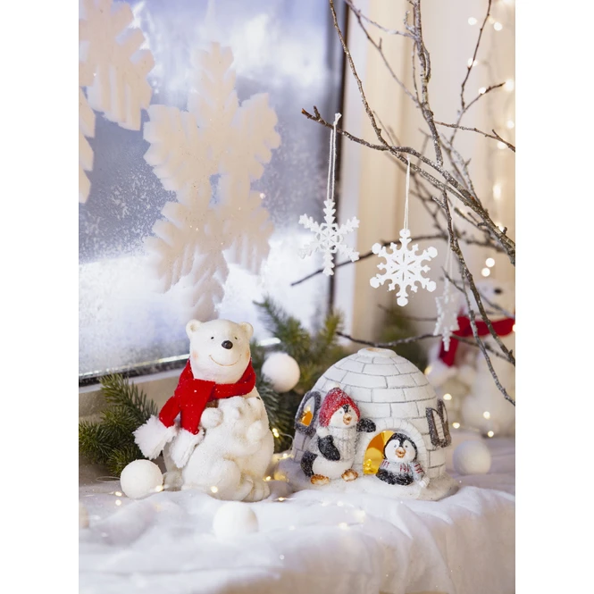 Dekohänger - Schneeflocke - Ø = Ca. 30 Cm 1 Dekohänger - Schneeflocke - Ø = Ca. 30 Cm