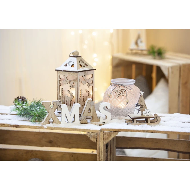 Deko-Schriftzug - XMAS - Aus Holz - 24 X 2,5 X 8,5 2 Deko-Schriftzug - XMAS - Aus Holz - 24 X 2,5 X 8,5 – Bild 2