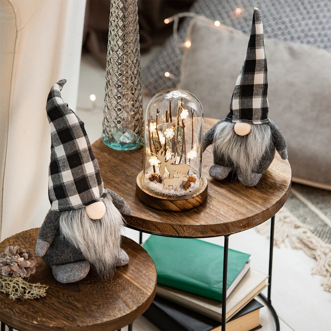 LED-Dekoglocke - Rentiere - Aus Glas - Ca. 10,5 X 10,5 X 17 Cm 1 LED-Dekoglocke - Rentiere - Aus Glas - Ca. 10,5 X 10,5 X 17 Cm