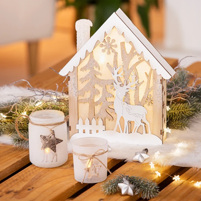 Teelichtglas - Stern - Ca. 7,5 X 8 Cm 2 Teelichtglas - Stern - Ca. 7,5 X 8 Cm – Bild 2