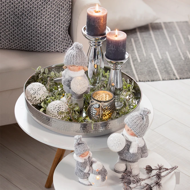 Winterkind - Aus Terrakotta - Ca. 11 X 6,5 X 16 Cm - 1 Stück 4 Winterkind - Aus Terrakotta - Ca. 11 X 6,5 X 16 Cm - 1 Stück – Bild 4