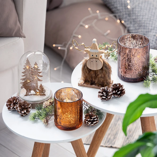 Teelichtglas - Hirsche - Ca. 8,5 X 10 Cm 2 Teelichtglas - Hirsche - Ca. 8,5 X 10 Cm – Bild 2