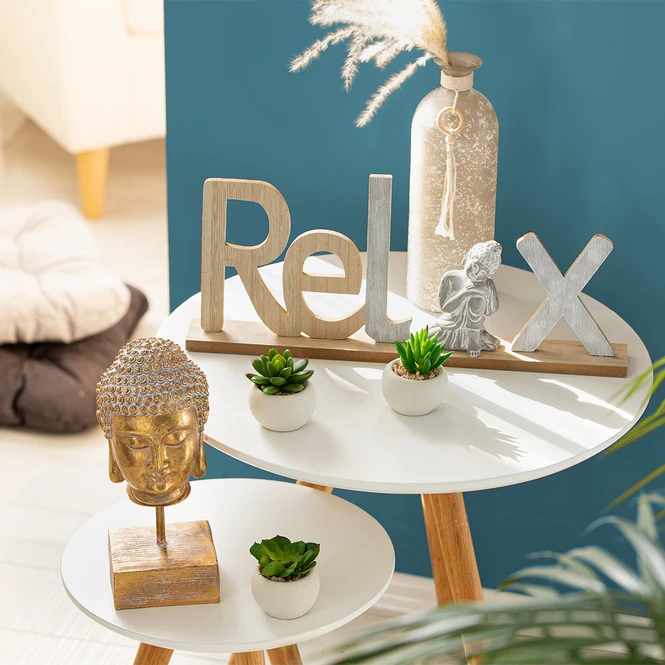 Deko-Schriftzug - Relax - Aus Holz - Ca. 44 X 5 X 19,5 Cm 2 Deko-Schriftzug - Relax - Aus Holz - Ca. 44 X 5 X 19,5 Cm – Bild 2